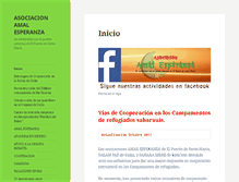 Tablet Screenshot of amalesperanza.org